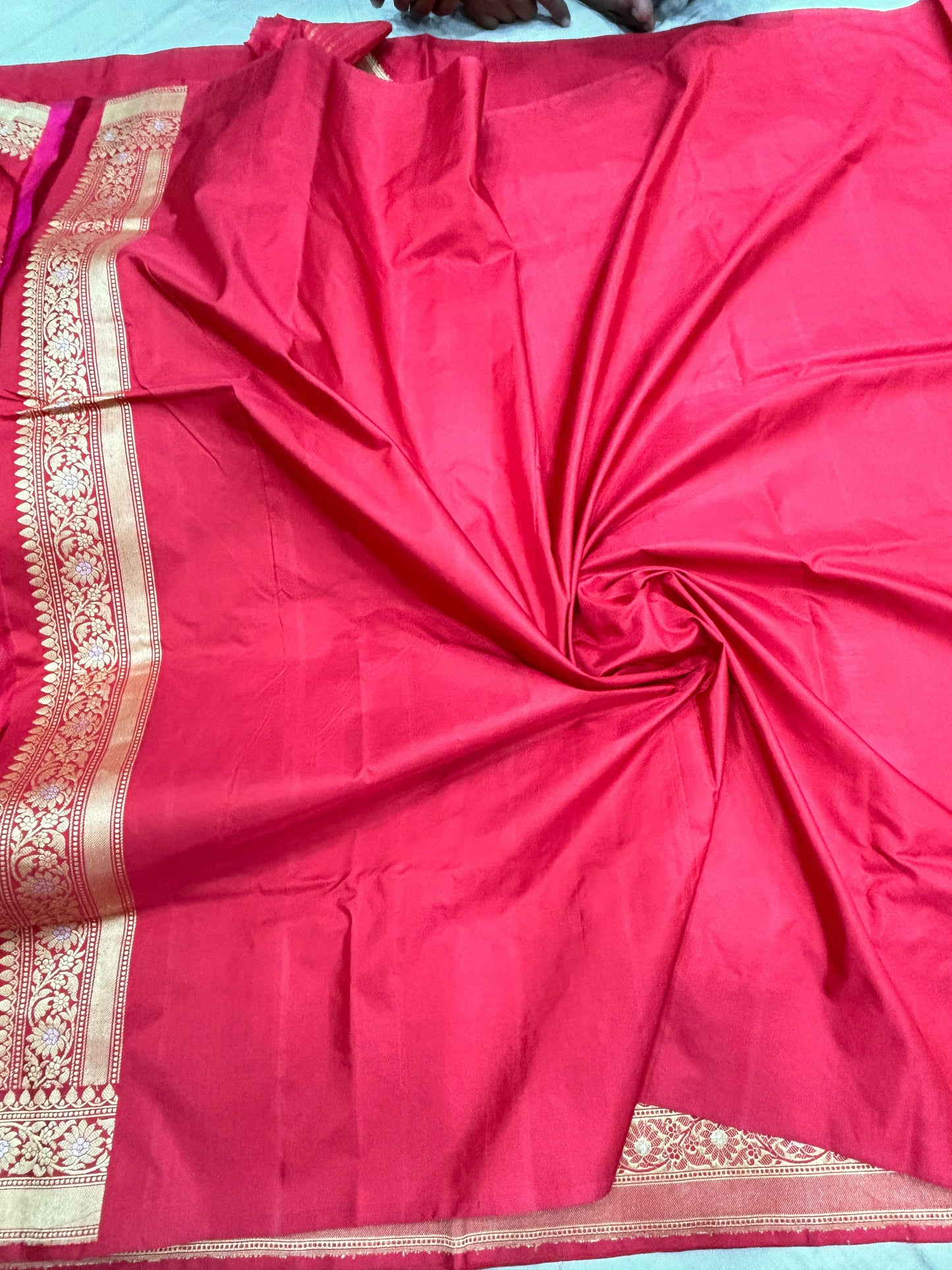 Pure Banarasi Katan Silk Saree with Beautiful Kadwa Meenakari Work