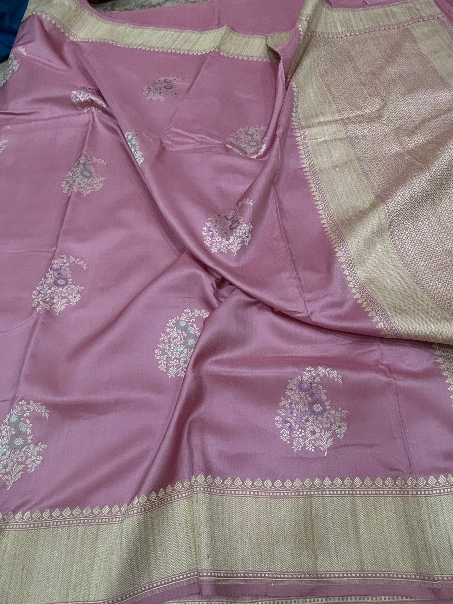 Pure Pink Banarasi Katan Silk Kadwa Handloom Saree