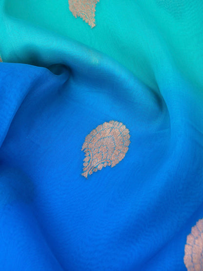 Handloom Banarasi Kora Organza Saree