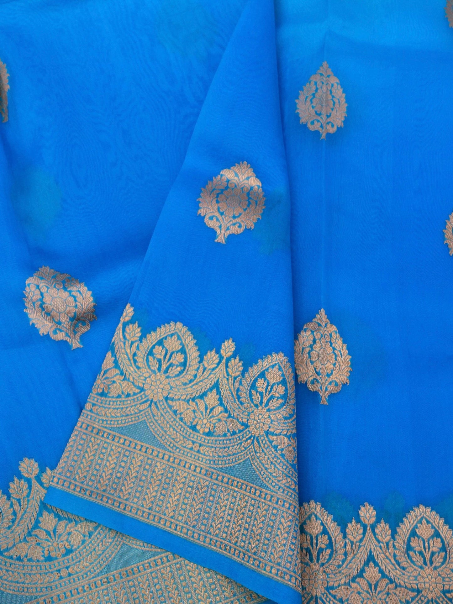 Handloom Banarasi Pure Kora Organza Saree