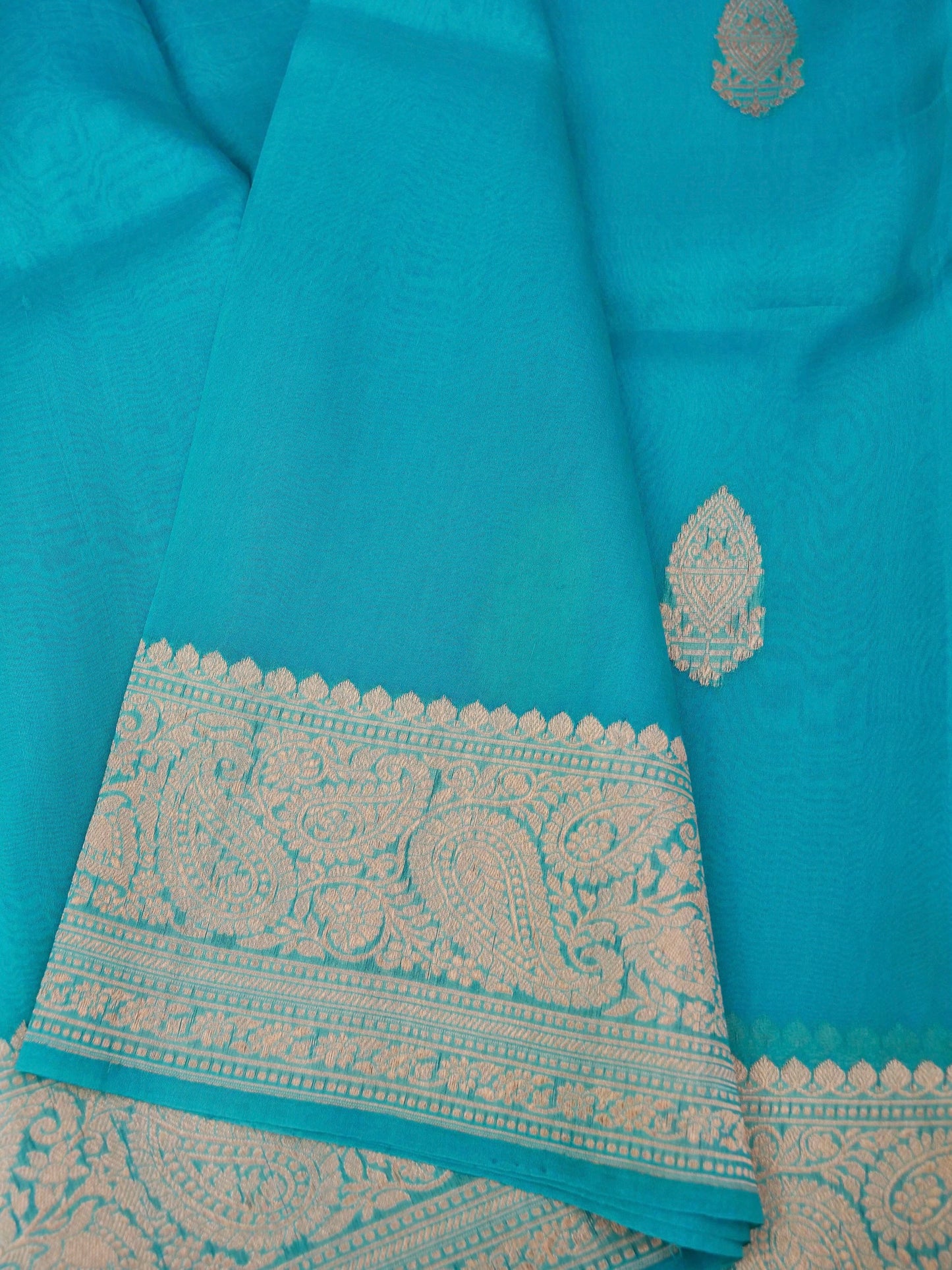 Handloom Banarasi Pure Kora Organza Saree